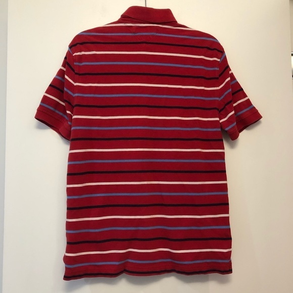 Tommy Hilfiger Red Striped Polo - Picture 3 of 6